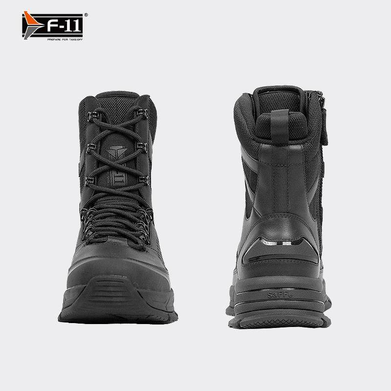 铁竞精选F11玄武全皮高帮战术靴轻便透气战术跑鞋减震飞行靴户外