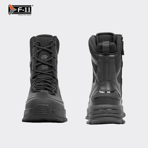 铁竞精选F11玄武全皮高帮战术靴轻便透气战术跑鞋减震飞行靴户外