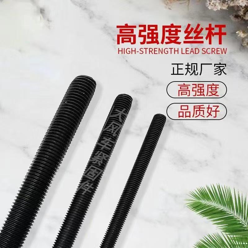 高强度丝杆8.8/10.9/12.9级全螺纹牙条通丝杠长螺杆柱M6M8M10-M64