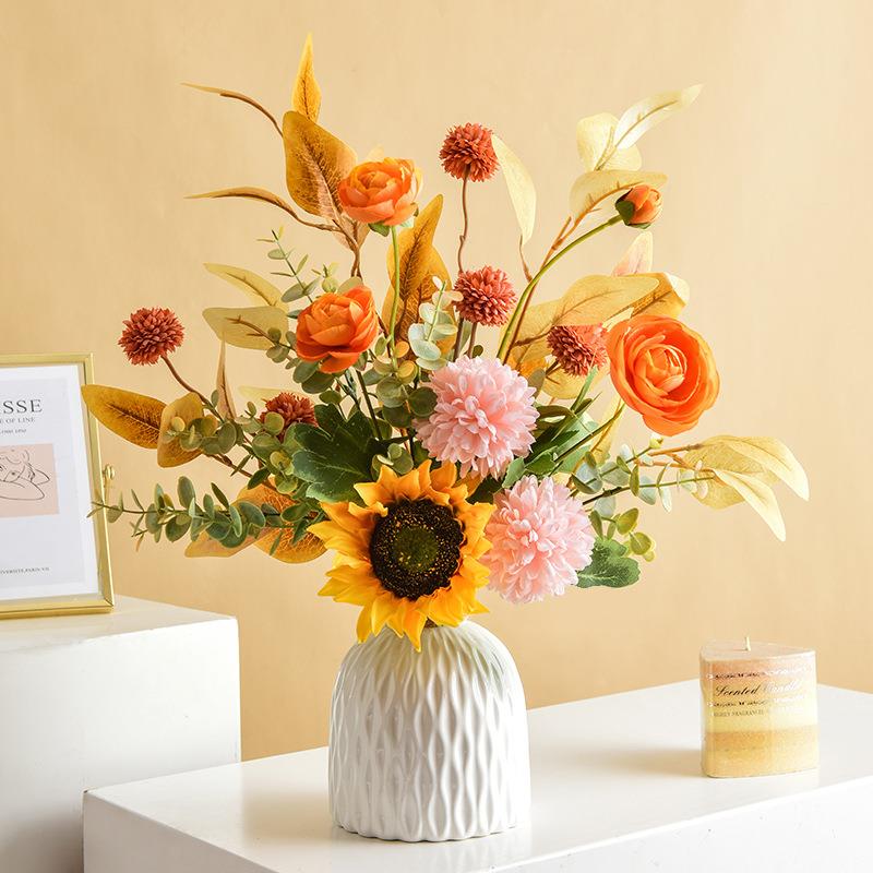 创意简约家居摆件玻璃花器花瓶手札插束花艺客厅玄关餐桌装饰摆设