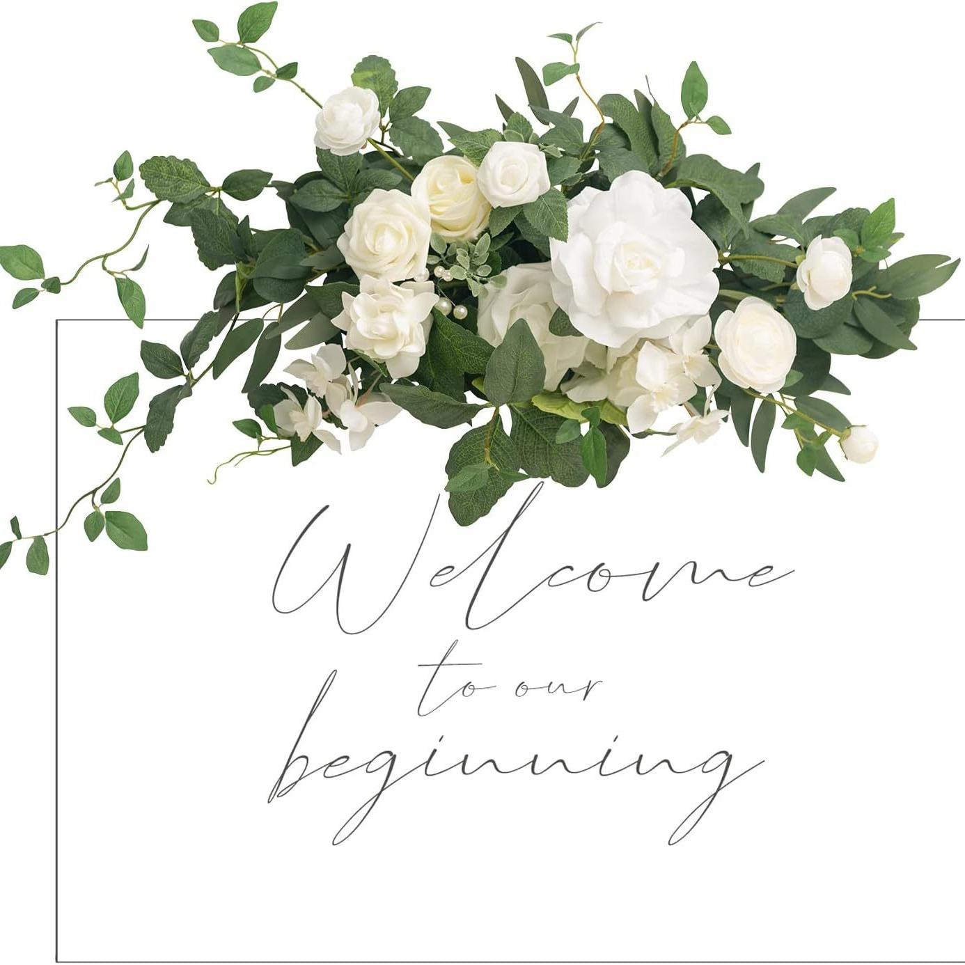 亚马逊热卖跨境拱门桌子仿真花艺人造花装饰婚礼餐厅布置厂家供货