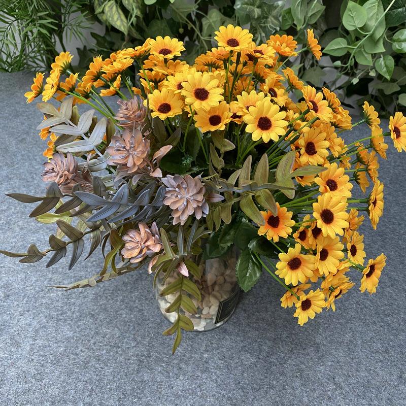 厂家小太阳花仿真花向日葵婚庆婚礼拍摄道具家居墙面装饰摆件定制