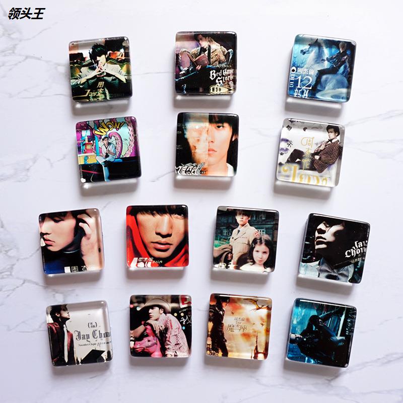 Jay周杰伦专辑封面一套软磁水晶玻璃磁性贴3d 立体创意冰箱贴磁贴