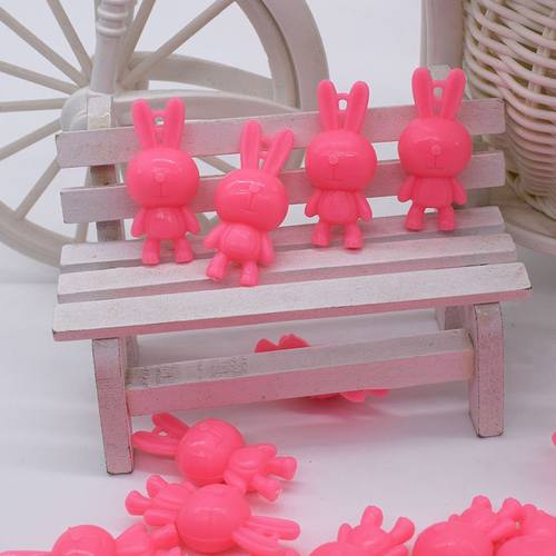 diy饰品配件 串珠小挂件穿珠子 手链吊坠配件 糖果色小兔子挂坠