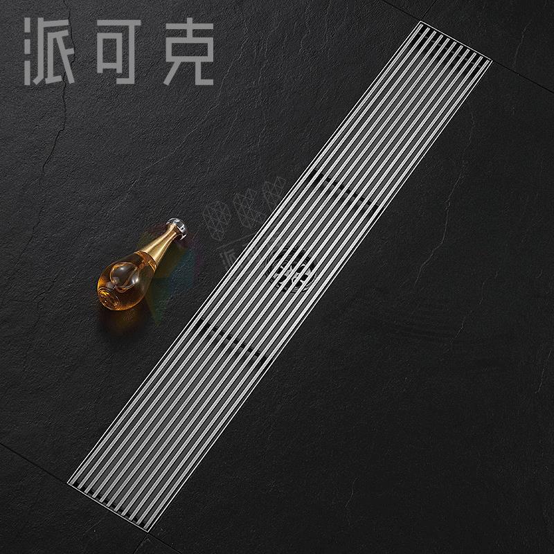 不锈钢竹排地漏浴室卫生间侧排长条地漏防臭线性地漏工程