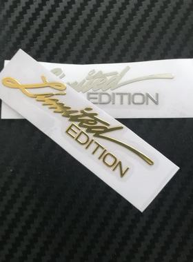 LIMITED EDITION 创意款车身贴汽车贴纸金属贴手机贴立体文字贴
