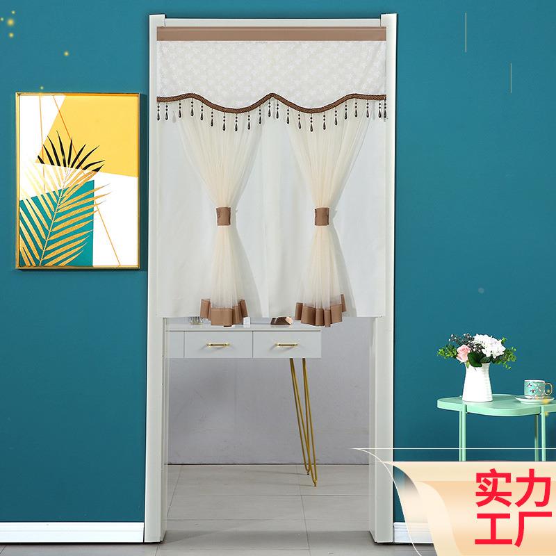 新款 隐私帘装饰帘门帘纱帘帘子卧室厕所卫生间厨房遮丑半帘 短帘