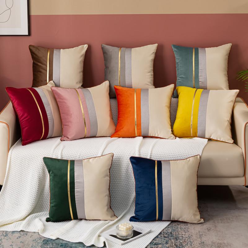 外贸客厅沙发抱枕床头靠垫汽车靠背垫飘窗方形枕头抱枕套靠枕简约