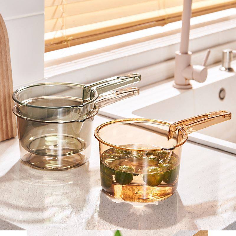 创意PET水勺加厚长柄水瓢厨房家用透明水舀宝宝洗澡瓢舀子,厨房/烹饪用具,按压式饮水器,淘宝优惠券,粉丝福利购,淘宝优惠卷