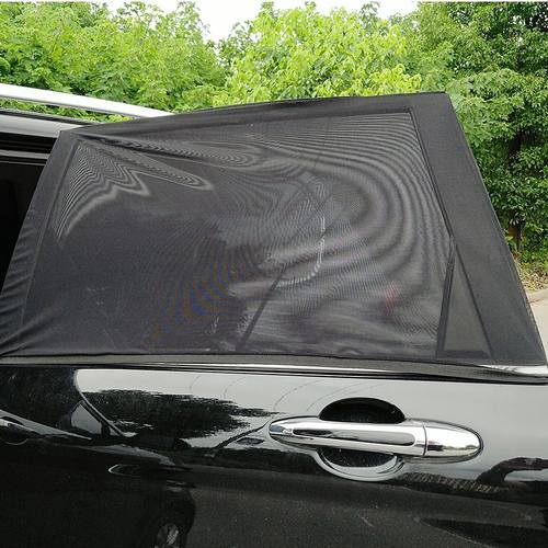 汽车纱窗防蚊虫车用遮阳帘侧帘车窗罩网纱遮阳挡