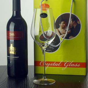 高脚葡萄酒杯波尔多酒杯定制 高档两只装 欧式 红酒杯子杯礼盒套装
