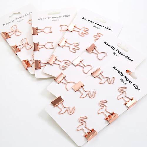 跃鹿创意金属小夹子电镀炫办公夹子照片夹 文件夹学生彩色夹定制