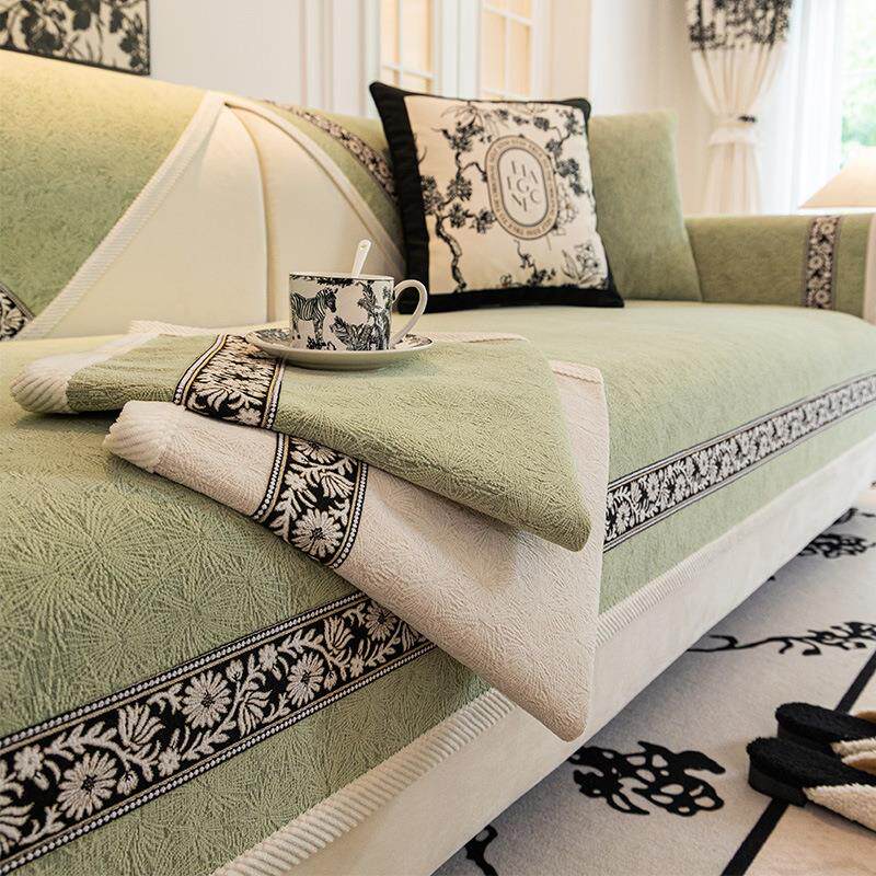 雪尼尔沙发垫子四季通用轻奢风现代全包防滑2025新款沙发套罩盖巾