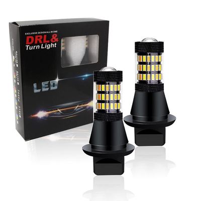 汽车LED灯1156 3014 60smd 双色转向灯BA15S日行灯带解码高亮