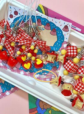 【准备吃】手作串珠手机链少女心ins包包相机链挂件ccd挂饰