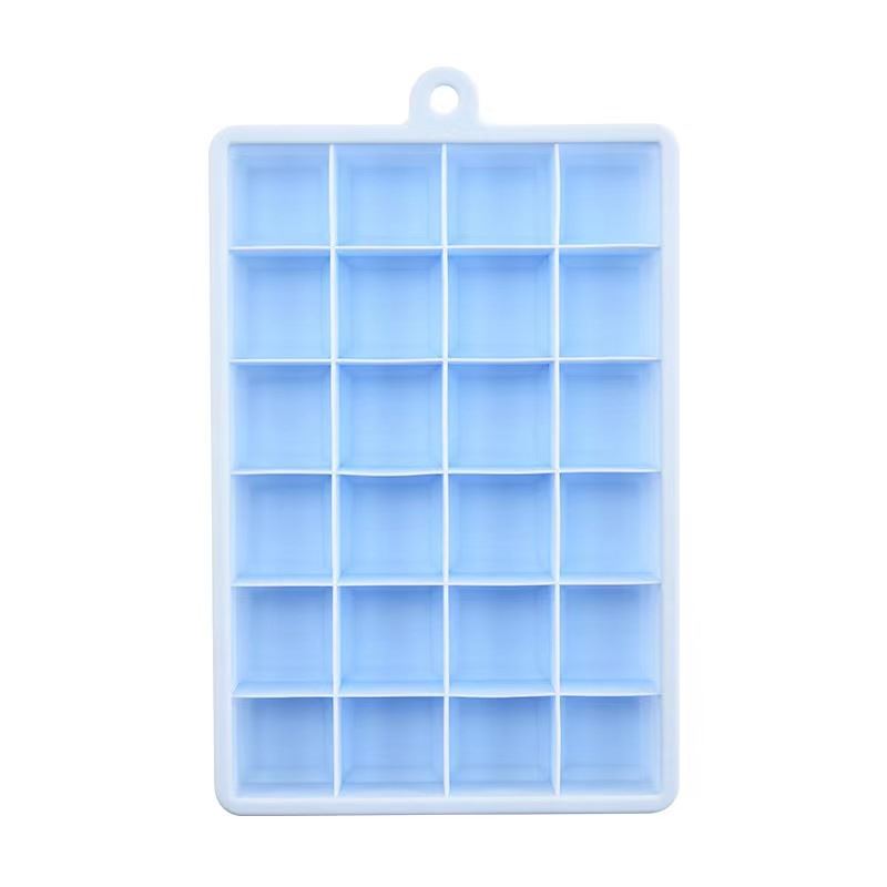 24格冰格 硅胶冰格酒吧制冰盒DIY硅胶冰块模具 家用冰格