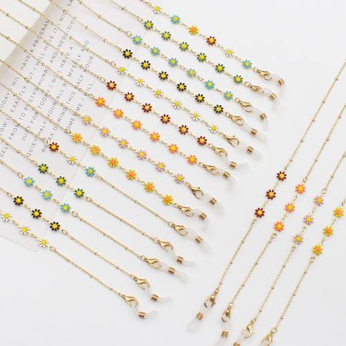 2025欧美眼镜链高级感夏款口罩链金属硅胶链子墨镜防丢挂脖挂绳