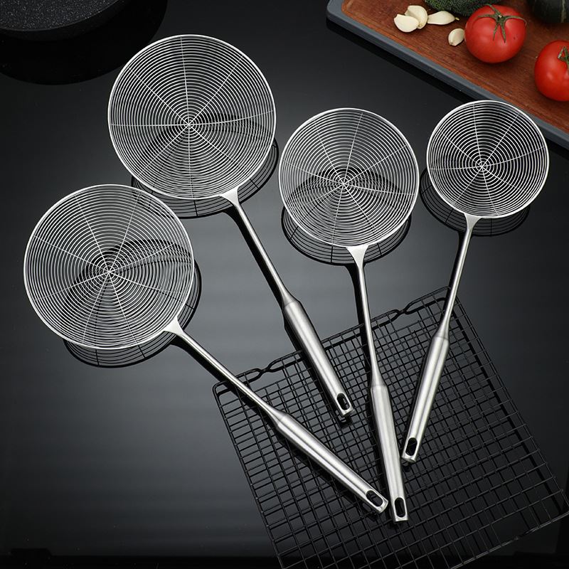 厨具不锈钢漏勺线漏勺子 沥水网漏油炸火锅漏勺厨房用品定制