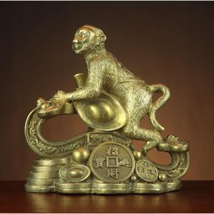 全铜猴子 如意猴 元宝猴 家居店铺铜猴子摆件厂家定制