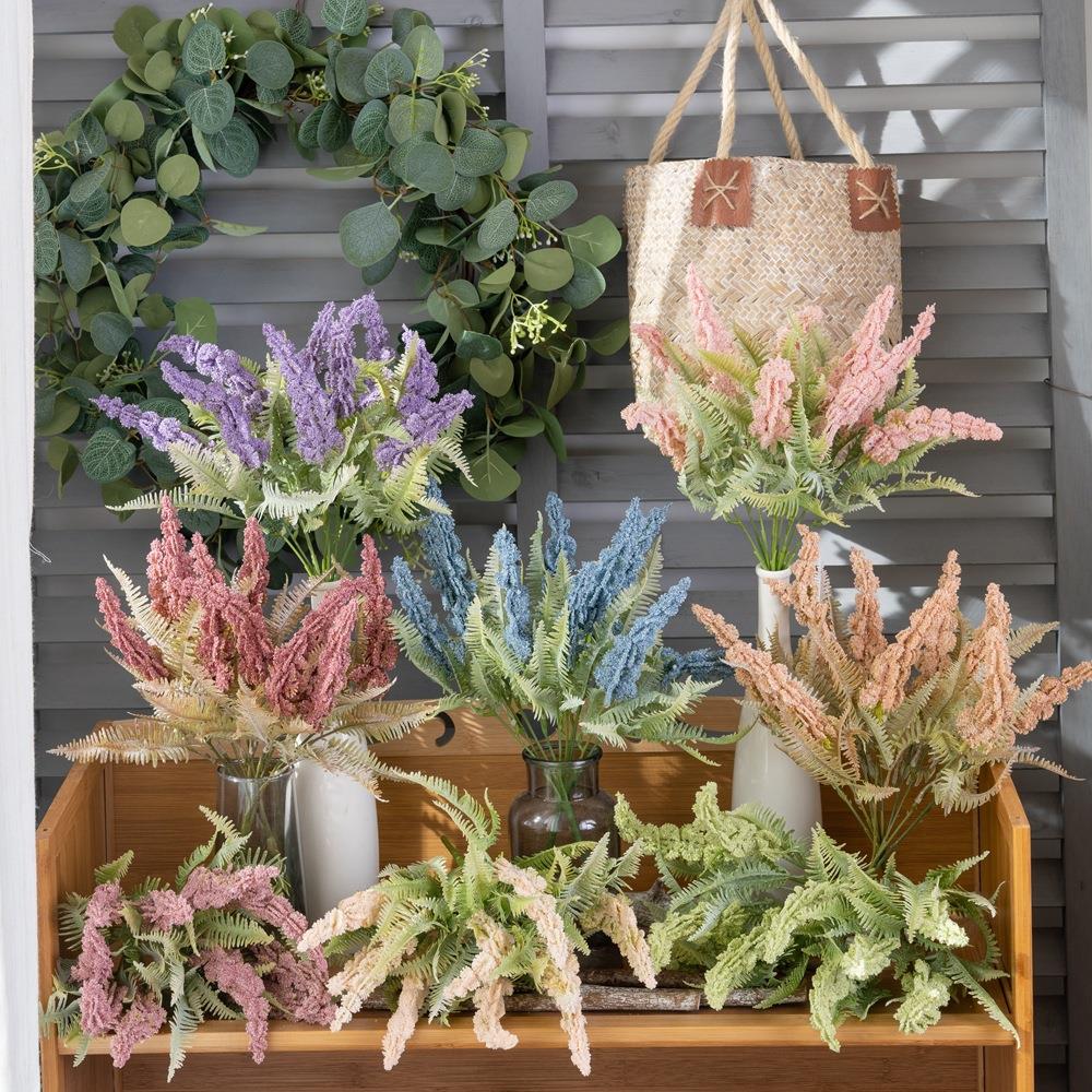 装饰品道格拉斯绣线菊仿真花厂家假花绿植物婚庆CL10002定制