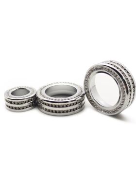 适用于17-21CRV空调音响镶钻旋钮装饰圈 镶钻铝合金装饰旋钮