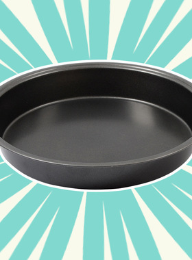 加厚碳钢不沾9寸披萨盘家用烘焙用具Piz盘圆形模具蛋糕烤盘