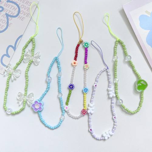 小清新甜酷辣妹手机链新款ccd相机链条便携方式挂饰可爱防摔挂绳