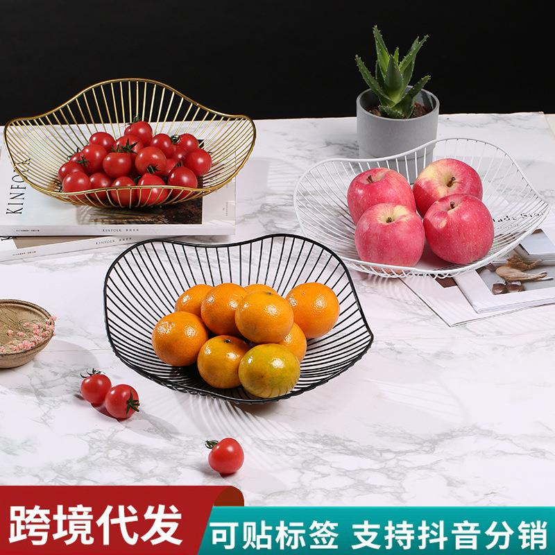 果盘ins现代简约客厅家用零食盘水果篮茶几欧式装水果的定制
