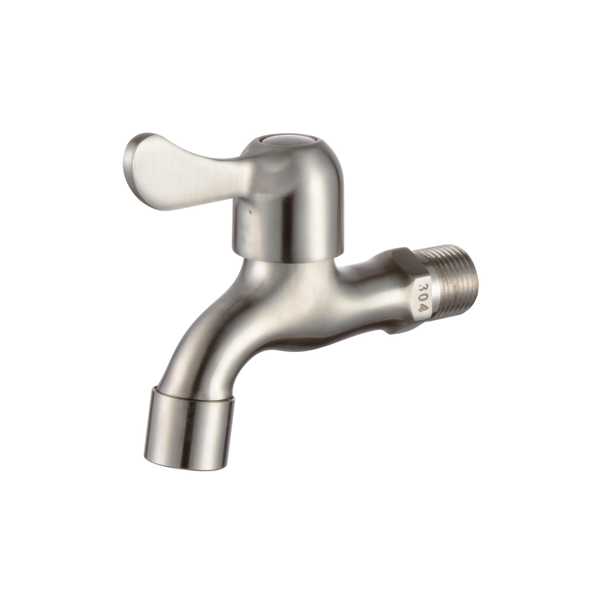 五金配件水龙头 不锈钢单冷龙头 入墙式洗衣机快开龙头定制