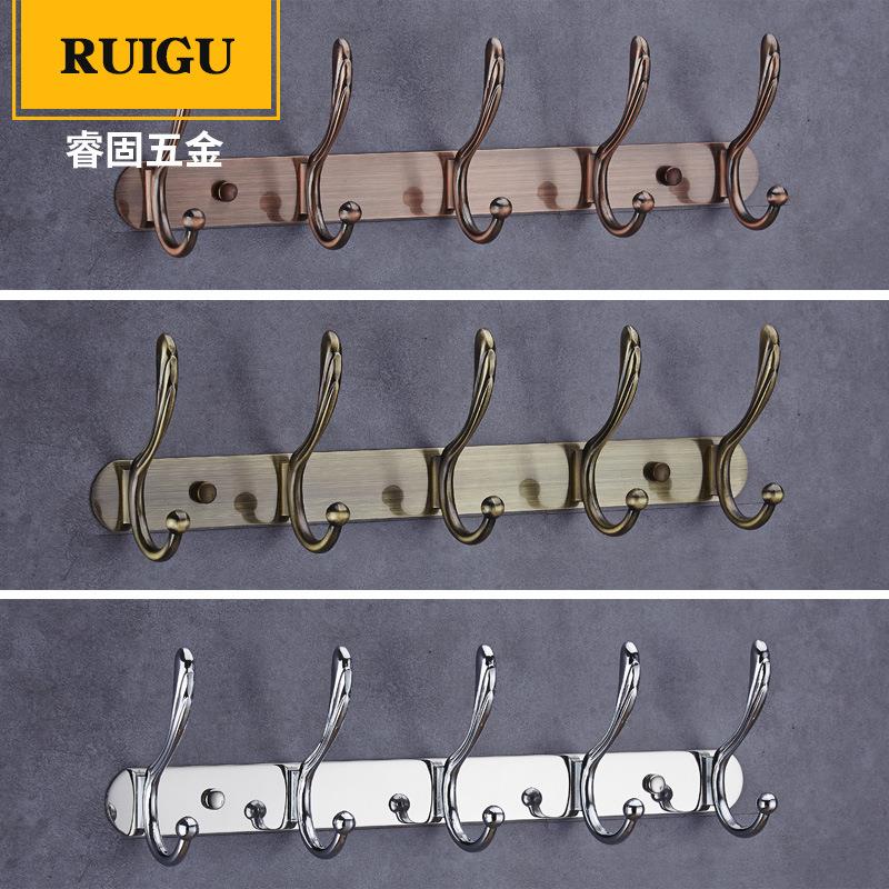 仿古大凤尾钩欧式排钩墙壁壁挂衣架浴室衣帽钩门后挂衣钩衣服挂钩