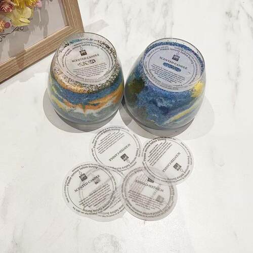 蜡烛防尘纸盖香薰蜡杯封口贴沙画蜡烛简欧式INS风DIY自制蜡烛材料