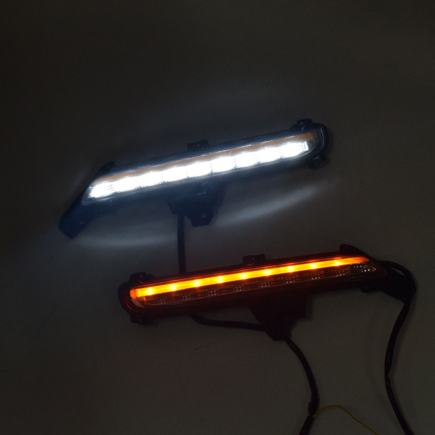 适用于15款起亚新K2日行灯 15新K2专用LED日间行车灯 K2前杠灯