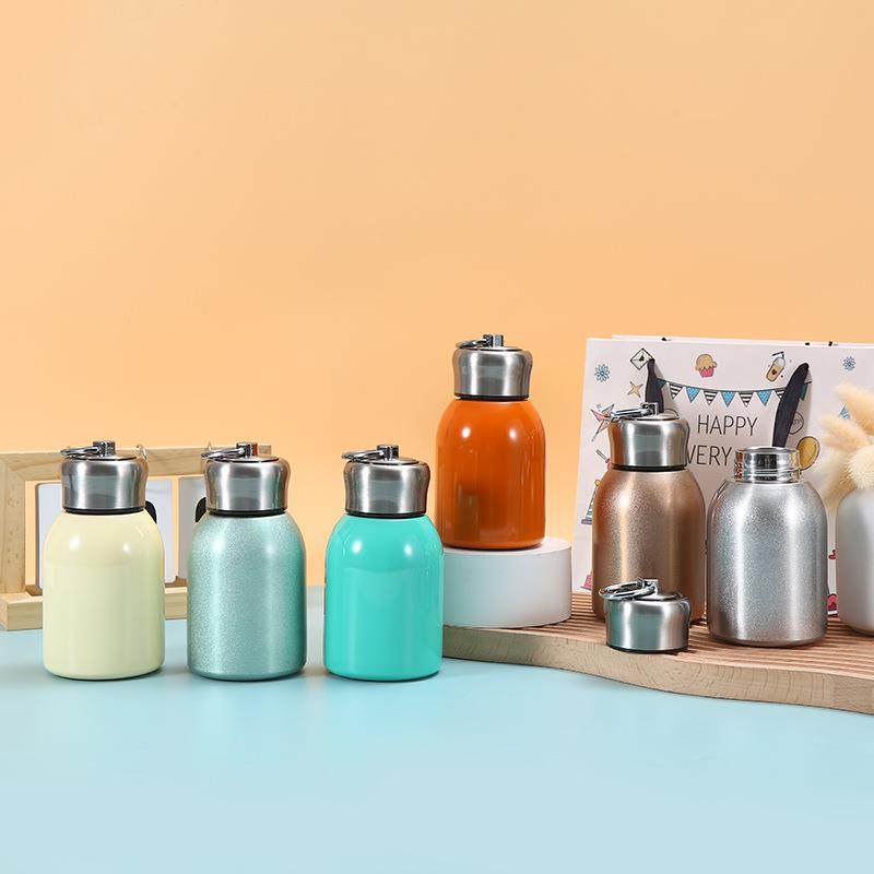 简约不锈钢保温杯带吊环户外便携随手杯小胖丁迷你真空口袋杯定制,餐饮具,保冷/保温杯,淘宝优惠券,粉丝福利购,淘宝优惠卷