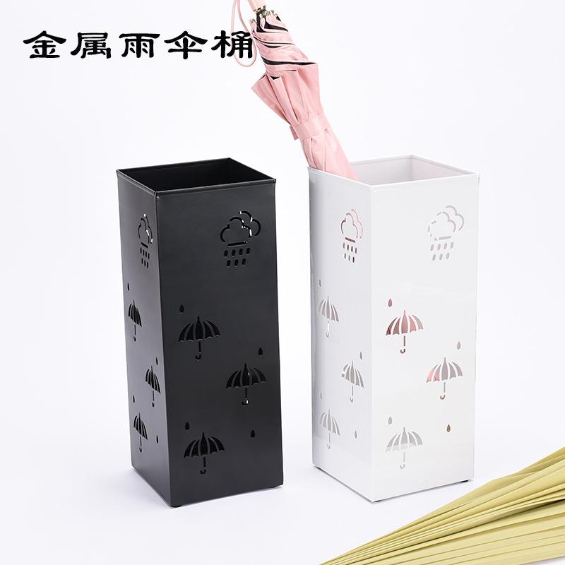 雨伞桶酒店方形雨伞架简约家用收纳桶新款插花架雨伞桶