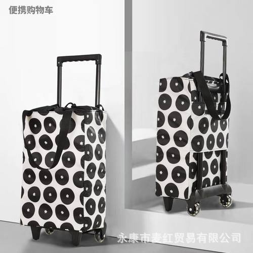 工厂直销购物车超市买菜小拉车两用拉杆包小推车可折叠便携手拉车