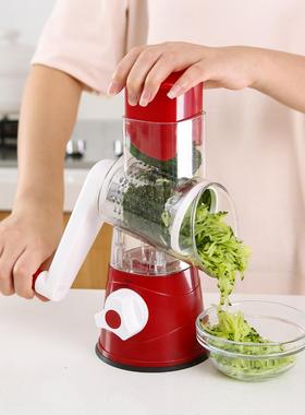 滚筒切菜器家用厨房手摇切菜机切菜神器土豆丝刨丝器定制