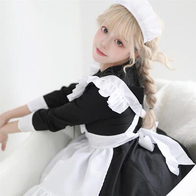 日系水手制服超萌女仆服 女装大佬 COSPALY演出服 长袖女仆装 女