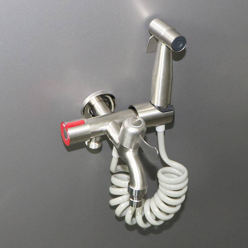 不锈钢三角阀马桶分水器家用一进三出水三控一分三洗衣机龙头