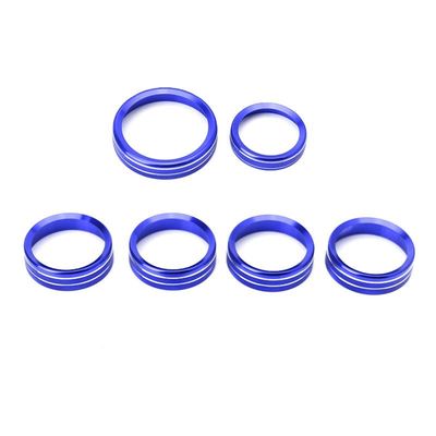 适用16-20款汽车空调音响装饰圈 F150XLT拖车四旋钮圈【6件套】