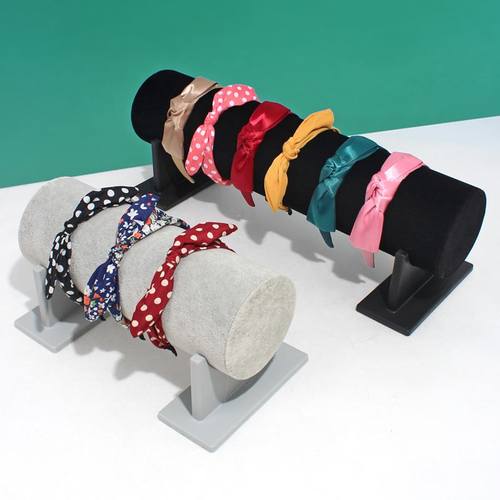 绒布发箍架头箍展示架发饰发圈首饰架摆摊收纳展示架饰品陈列架子