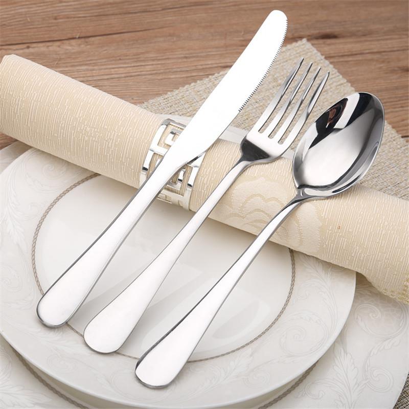 不锈钢餐具套装 1010勺子酒店西餐刀叉勺餐具三件套可加logo定制