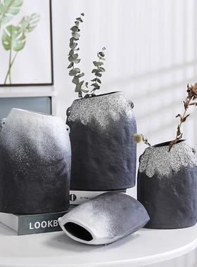 陶瓷花瓶复古干鲜花花插水培花器客厅欧式轻奢软装摆件家居装饰品