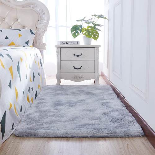 丝毛扎染地毯 客厅卧室床边满铺地毯衣帽间飘窗毛绒地垫定制