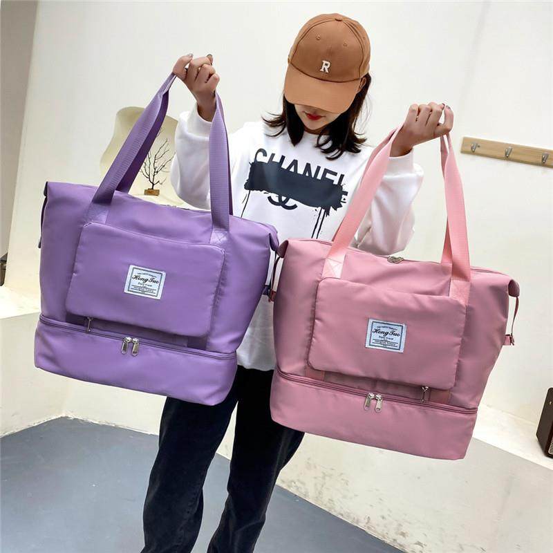 旅行包女短途手提大容量可折叠旅游健身包轻便待产收纳登机行李包
