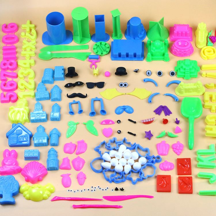 源头工厂玩具沙塑料模具橡皮泥工具超轻粘土太空彩泥儿童玩具配件