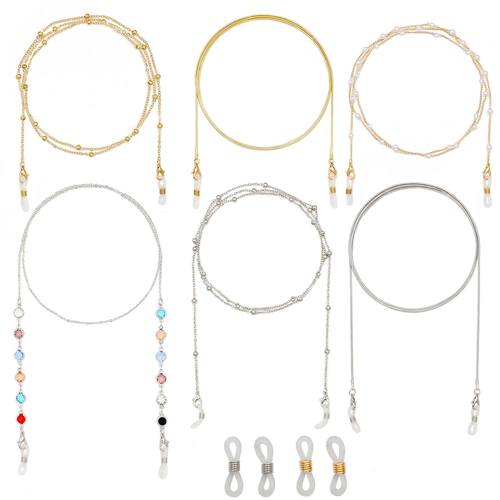 欧美2025精致眼镜链高级感女挂脖时尚口罩防丢潮流墨镜链子