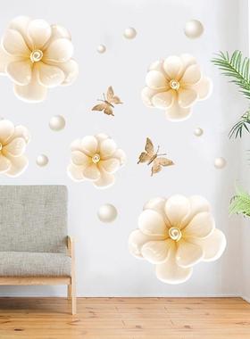 GS9395 花朵墙贴卧室温馨墙上贴画防水贴纸房间装饰品客厅墙壁纸