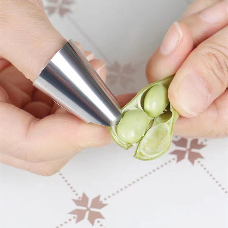 不锈钢防切器厨房多功能摘菜剥姜皮大蒜工具护甲开壳器护手护指器,厨房/烹饪用具,剥壳/去核器/开口器,淘宝优惠券,粉丝福利购,淘宝优惠卷