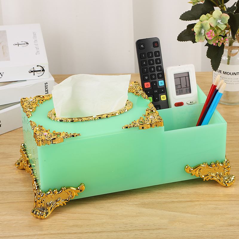 新款中式复古 大号纸巾盒抽纸盒 创意家用汽车用抽纸盒收纳