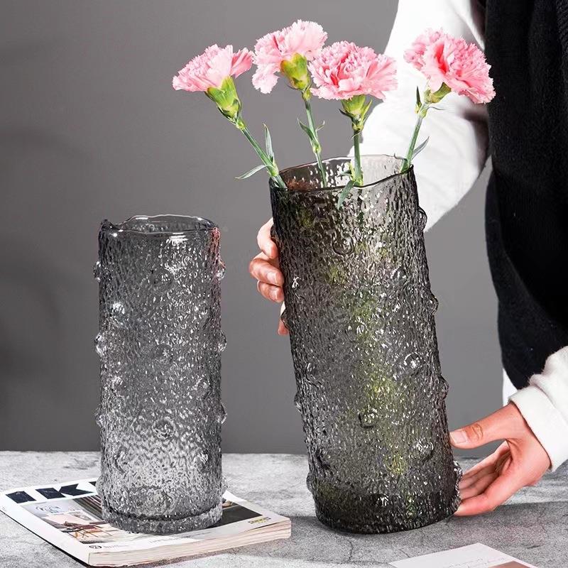 北欧轻奢透明玻璃花瓶干花水培插花客厅家居软装饰摆件工艺品定制